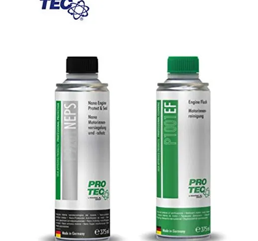PRO Tec Nano Engine Protect & Seal 375 ml. + PRO Tec Engine Flush 375 ml. + n. 1 IGIENIZZA...
