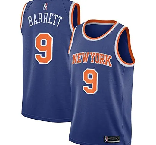 Lalagofe Men's New York Knicks #9 R.J. Barrett Royal 2019 Draft First Round Pick Swingman...