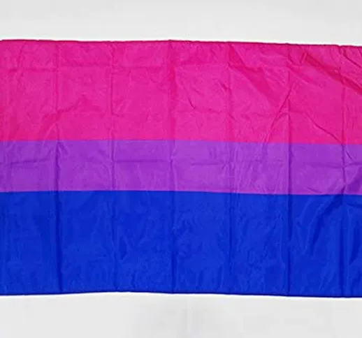 AZ FLAG Bandiera Arcobaleno BISESSUALE 150x90cm - Gran Bandiera BISESSUALITÀ – Rainbow Fla...