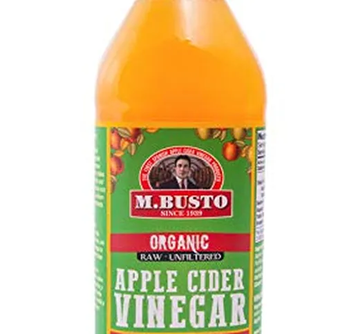 M. Busto - Aceto di sidro 100% naturale e biologico (6 bottiglie di vetro da 500 ml ciascu...