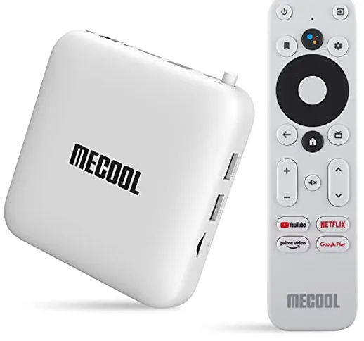 Android TV Box 10.0 MECOOL KM2 Android TV con Netflix Certificato Amlogic S905X2-B TV BOX...
