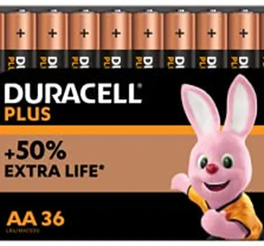 Duracell AA Batterie, confezione da 36