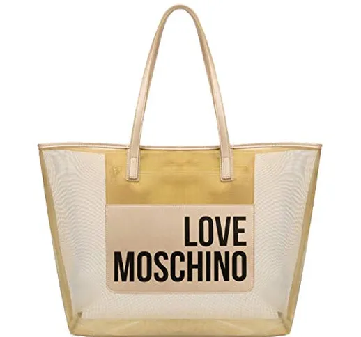 Love Moschino Borsa Fabric+Pu - Platino
