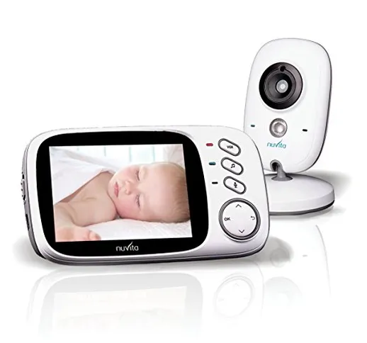 Nuvita 3032 Baby Monitor Video Wireless - Monitor per Neonati digitale a colori con Vision...