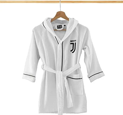 FC JUVENTUS Accappatoio MICROSPUGNA Bambino Nuovo Logo (12/14)