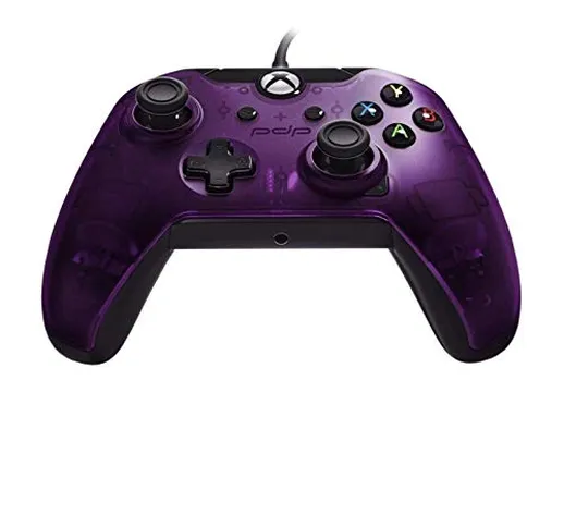 PDP Controller con Cavo Xbox One, Viola (Royal Purple)