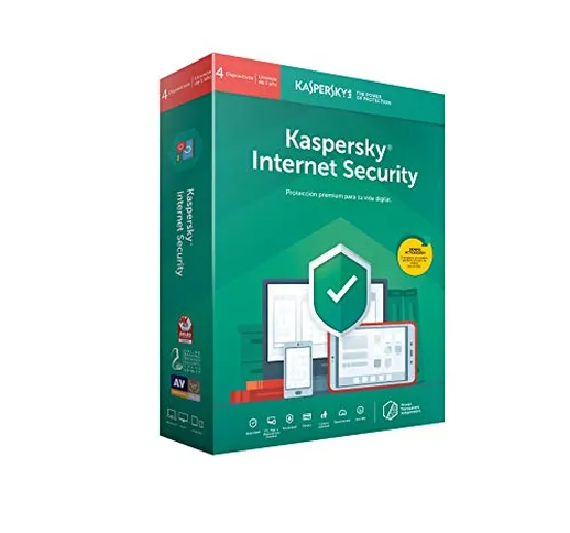 Kaspersky Lab Internet Security 2019 Base license 4 licenza/e 1 anno/i ESP