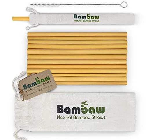 Cannucce in bambù riutilizzabili cannucce da drink in Bambù | senza BPA | Alternativa ecol...