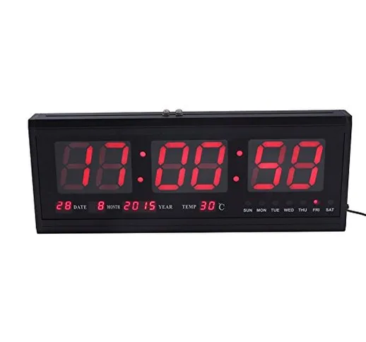 Orologio Digitale orologio elettronico Per Parete Muro LED Display ,con temperatura ideale...