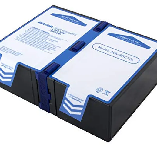 Avacom Ava-RBC124 Batteria di Ricambio per APC: RBC124. Batteria per ups – Realizzata con...