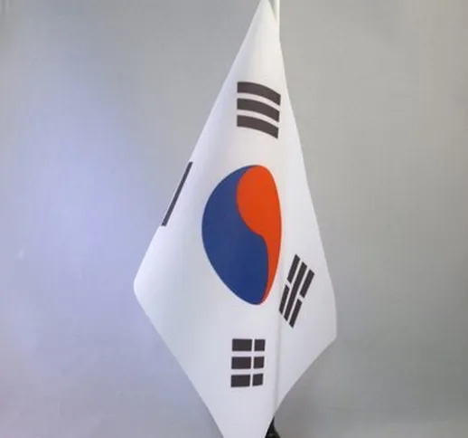 AZ FLAG Bandiera da Tavolo Corea del Sud 21x14cm - Piccola BANDIERINA SUDCOREANA 14 x 21 c...