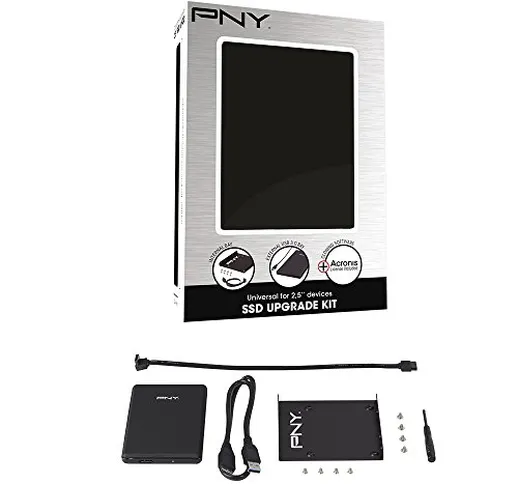 PNY SSD Kit completo di aggiornamento SSD interno da 2.5" / USB 3.0 - SSD Upgrade Kit