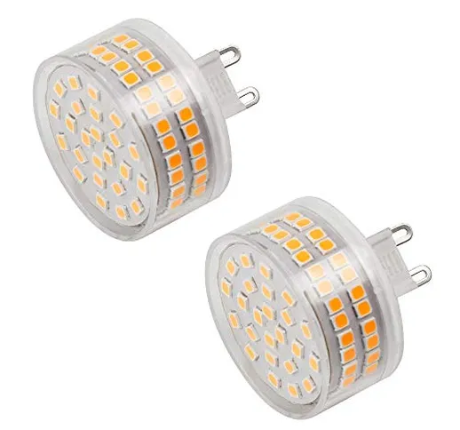 MENGS - 2 lampadine LED G9, 800 lm, 12 W, sostituisce lampadine alogene da 95 W, 3000 K, l...