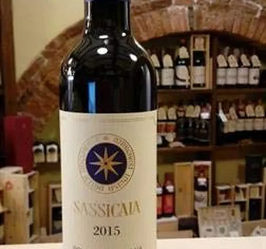 BOLGHERI SASSICAIA DOC 2015 MEZZA BOTTIGLIA TENUTA SAN GUIDO LT 0,375