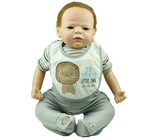 22"Alive Newborn Dolls Lifelike 55cm Silicone Baby Toddler Doll Realistico Morbido Vinile...