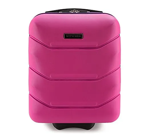 WITTCHEN Trolley Bagaglio a mano - Valigia rigida | Colore: Rosa | Materiale: ABS | Dimens...