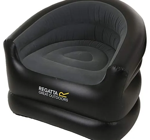 Regatta Viento Infl Chair Camping Chairs, Polyester, Black/Ebony, One Size