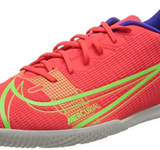 Nike VAPOR 14 CLUB IC, Scarpe da calcio Unisex - Adulto, Multicolore (brt crimson/mtlc sil...