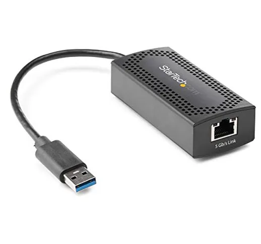StarTech.com Adattatore di rete 5G - Convertitore da USB 3.0 Type-A a RJ45 Gigabit Etherne...