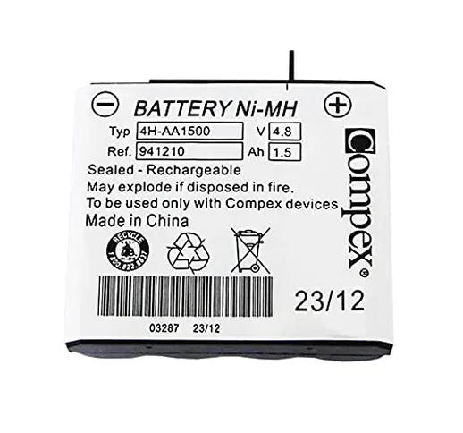 Compex 941210 Batteria Standard Ni-MH, 4H-AA 1500 a 4 cellule, colori assortiti