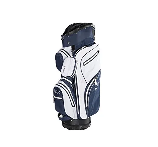 JuCad - Borsa da golf impermeabile, colore: Bianco/Blu