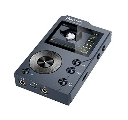 Surfans F20 Lettore MP3 con Bluetooth, lettore musicale audio digitale ad alta risoluzione...