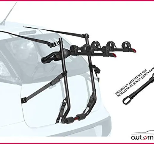 Proposteonline Portabici Posteriore 3 Bici Omologato Compatibile con Ford Focus 3 Porte Fi...