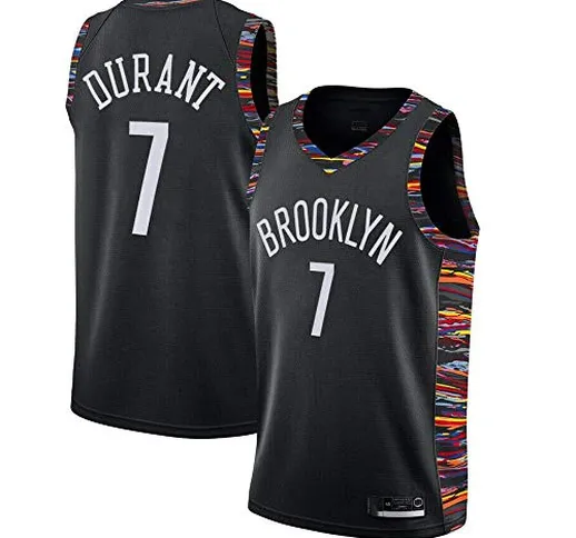 xisnhis Completo Basket Uomo,Donne Jersey Uomo - NBA Brooklyn Nets 7# Durant Maglie Traspi...
