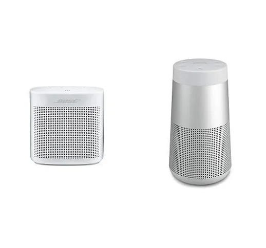 Bose SoundLink Color II Diffusore Bluetooth, Bianco + Bose SoundLink Revolve Diffusore Por...