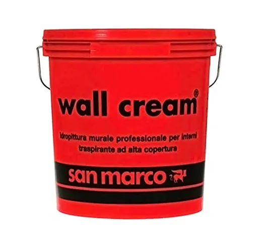 San Marco WALL CREAM Pittura traspirante per interni alta copertura, colore: Bianco, size:...