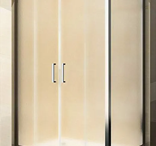 Yellowshop - Box cabina doccia porta ante scorrevoli cristallo 6 mm bagno 130 140 150 160...