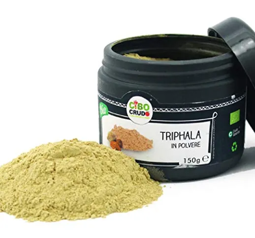 Cibocrudo Triphala In Polvere, Bio Organic Powder, Provenienza India, Integra E Pura Al 10...
