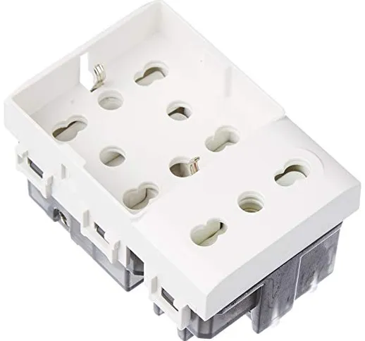 4Box 4B.N.H21.XL Side Unika Compatibile con Bticino Livinglight, 250 V, Bianco