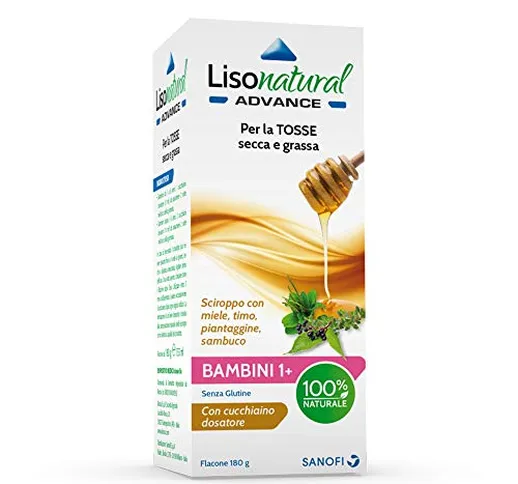 Lisonatural Advance Bambini – sciroppo con ingredienti di origine vegetale per tosse secca...