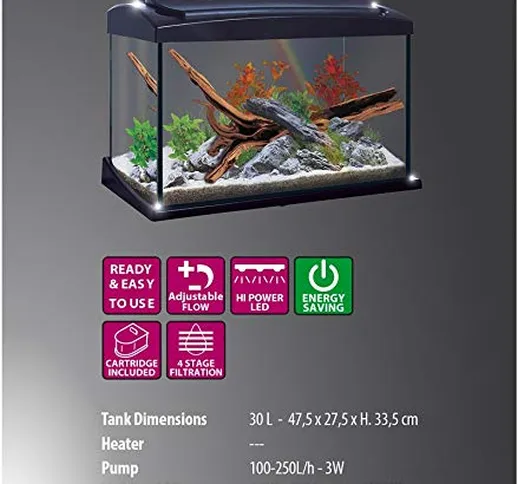 Newa Acquario Hobby NH 30 Nero 30 Litri