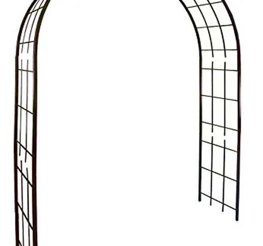 Louis 3006-Arco per Piante Rampicanti, in Metallo, in Ferro Anticato, 180 X 50 X 250 Cm