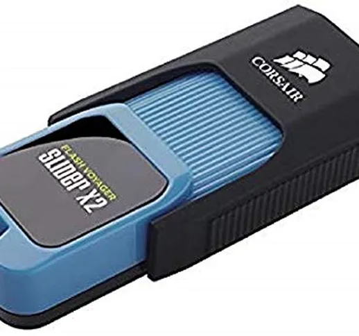 Corsair Voyager Slider X2 Unità Flash USB 3.0, Nero, 128 GB