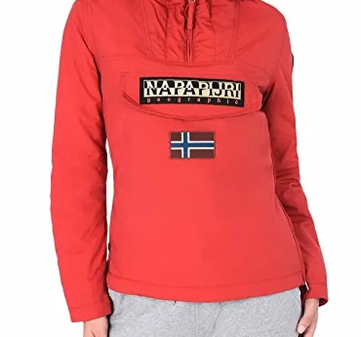 NAPAPIJRI Rainforest Giacca, Rosso (Sparkling Red R66), Large Donna