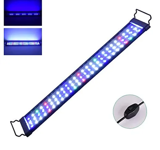 NANANA Fish Tank Light LED Aquarium Lampada Acquario con Luce di Luna per Simulazione dell...