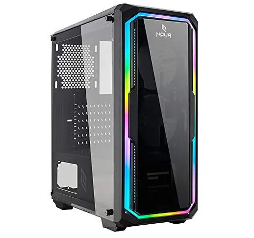 Noua Cool G7 Case ATX per PC Gaming 0.60MM SPCC 3*USB3.0/2.0 1*Strip LED RGB Rainbow Dual...