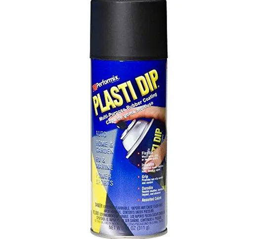 Plastidip Plasti Dip, bombolette spray per rivestire in plastica e gomma, 311G, colore ner...