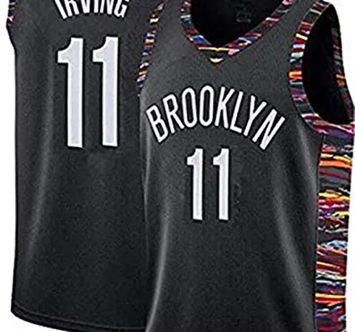 Dwin Kyrie Irving Jerseys - Men's Brooklyn Nets #11 NBA Basketball Jersey Swingman Vest (S...