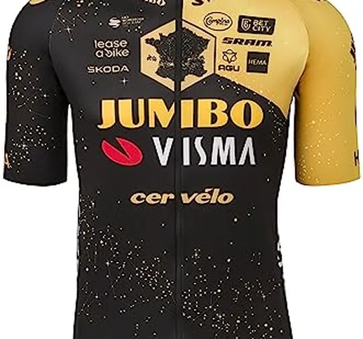 AGU Velodrome Tour de France 2023 Jersey Team Jumbo-Visma Men - Black - XXXL