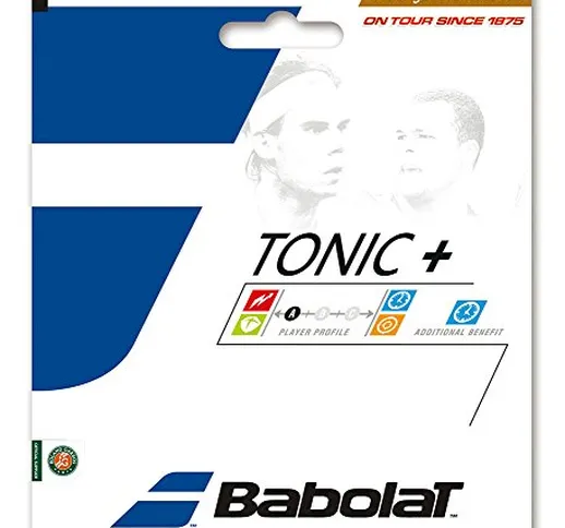 Babolat Tonic Feel Bt7, Corde Unisex – Adulto, Bianco, 135