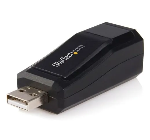 StarTech.com Adattatore USB 2.0, a Ethernet, Scheda di Rete LAN Esterna USB2.0 a (RJ45) Et...