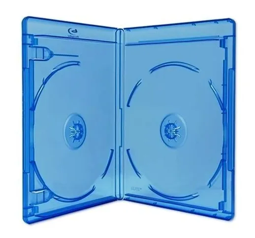 Dragon Trading®, 10 x custodie doppie per CD Blu-Ray da 11 mm con logo