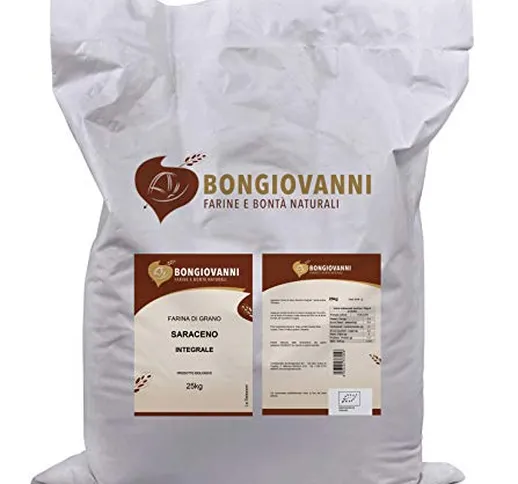 Farina di grano Saraceno integrale 25Kg BIO senza glutine