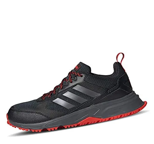 adidas Rockadia Trail 3.0, Scarpe da Corsa da Uomo, Nero (Core Black/Night Met./Active Red...