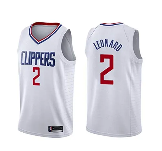 canottejerseyNBA Kawhi Leonard - Los Angeles Clippers #2, Basket Jersey Maglia Canotta, Sw...