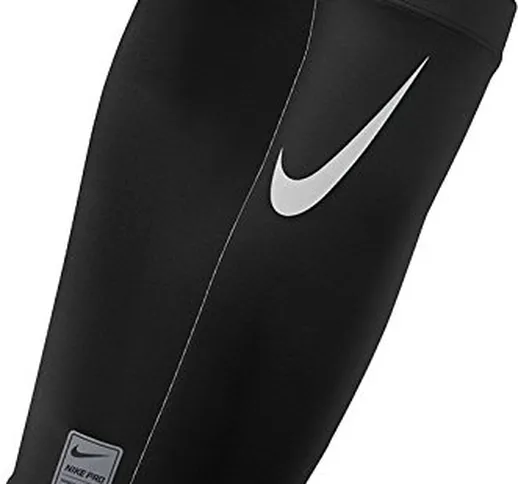 NIKE Pro Adult Dri-FIT 3.0 Arm Sleeves (Black/White, Small/Medium)